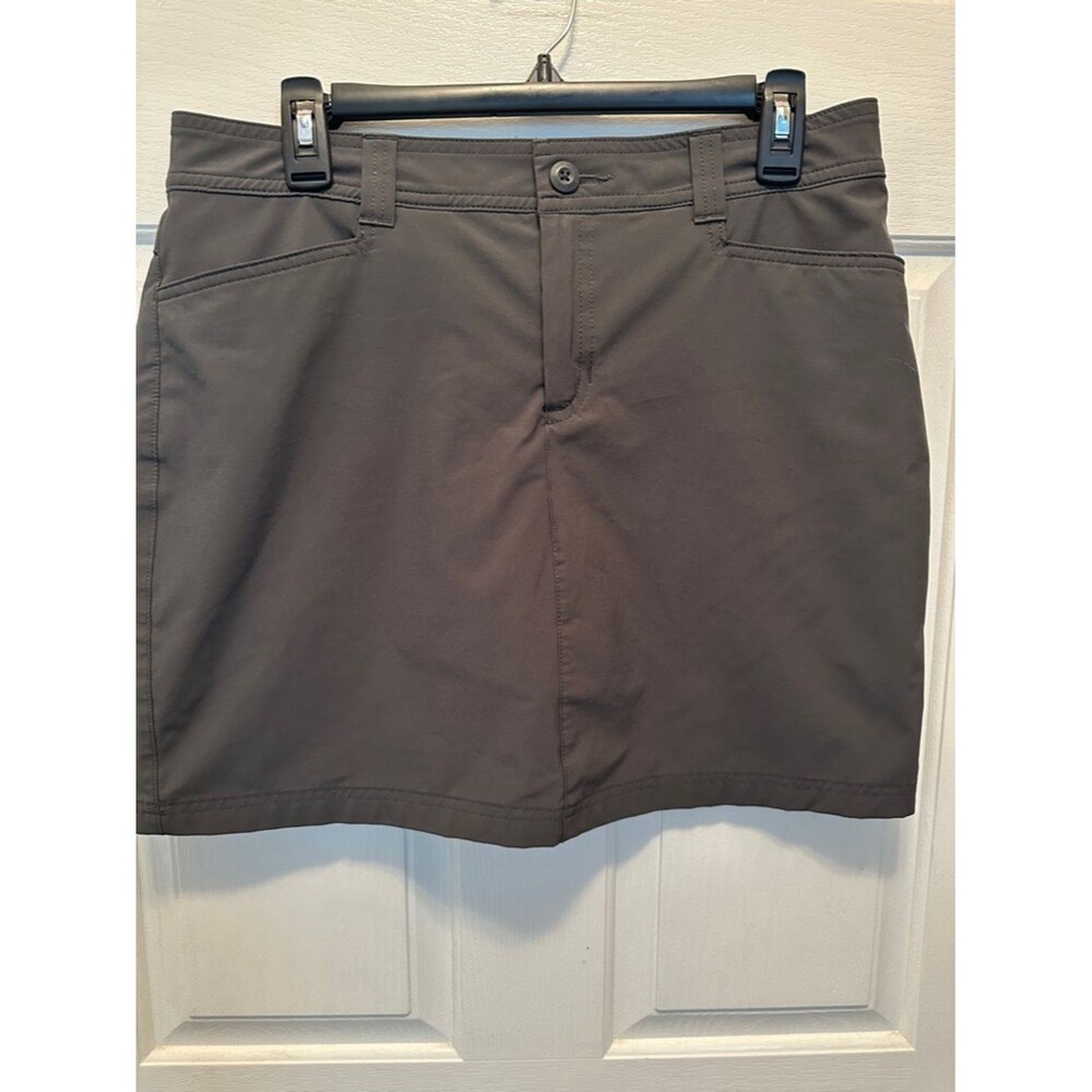 Eddie Bauer Gray Mini Skirt-Skort Tennis Golf Pickleball Hiking Outdoors Size 8